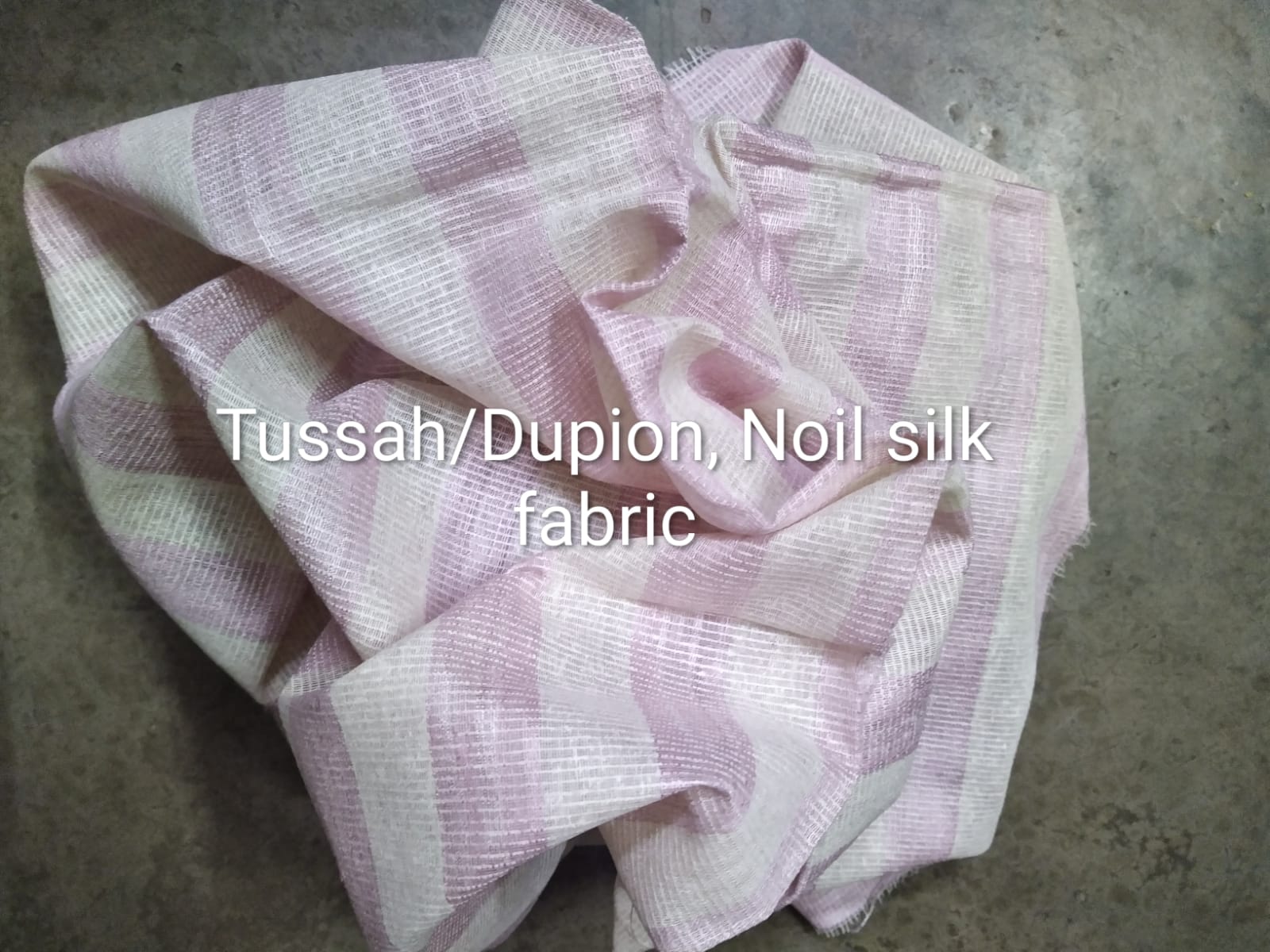 Tussah-Dupion Noil Silk Fabric